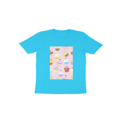 Toddler Half Sleeve Round Neck Tshirt –  Falling Sweet Cakes puraidoprints