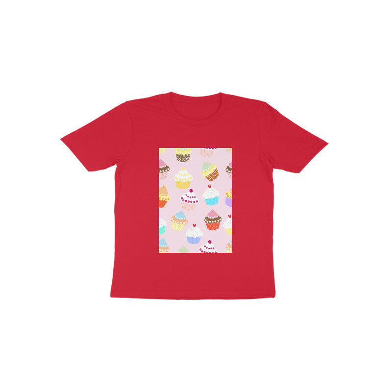 Toddler Half Sleeve Round Neck Tshirt –  Falling Sweet Cakes puraidoprints