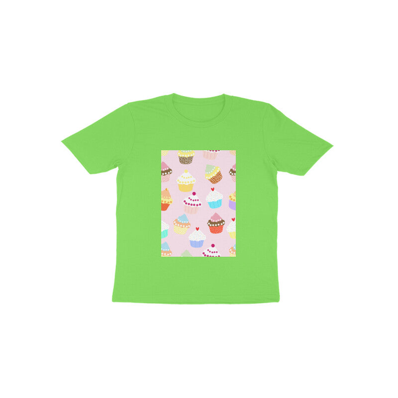 Toddler Half Sleeve Round Neck Tshirt –  Falling Sweet Cakes puraidoprints