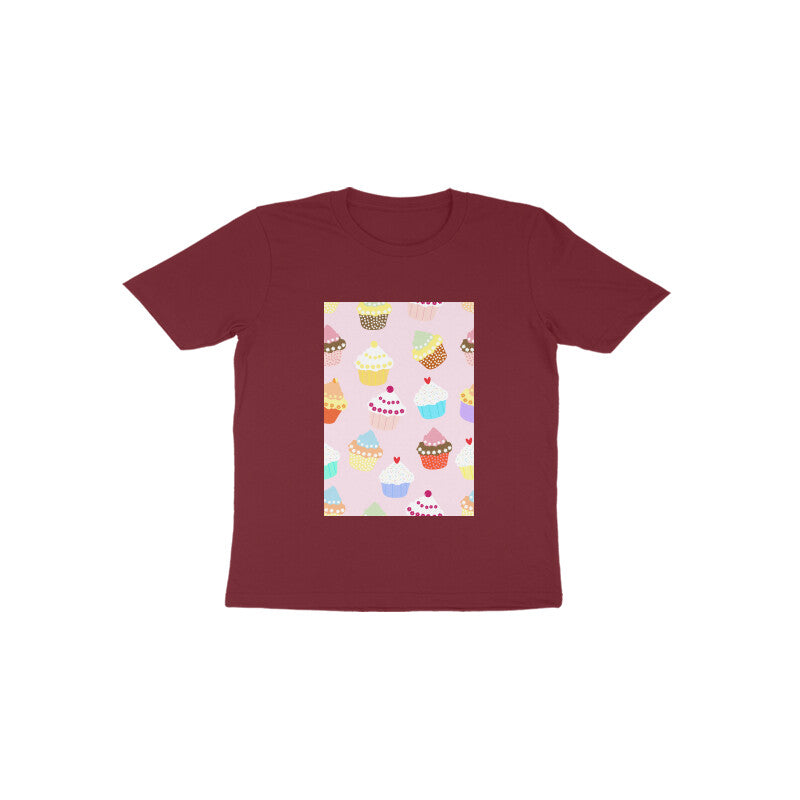 Toddler Half Sleeve Round Neck Tshirt –  Falling Sweet Cakes puraidoprints