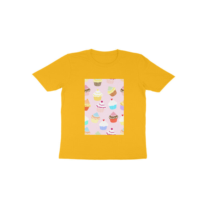 Toddler Half Sleeve Round Neck Tshirt –  Falling Sweet Cakes puraidoprints