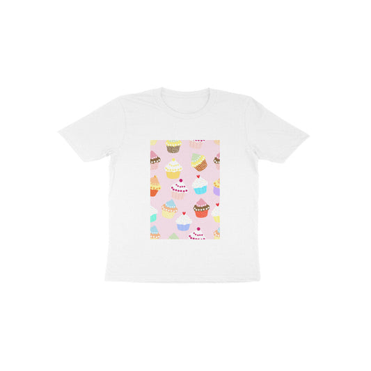 Toddler Half Sleeve Round Neck Tshirt –  Falling Sweet Cakes puraidoprints