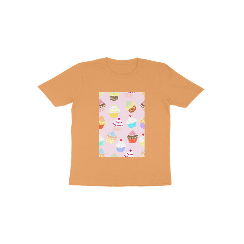 Toddler Half Sleeve Round Neck Tshirt –  Falling Sweet Cakes puraidoprints