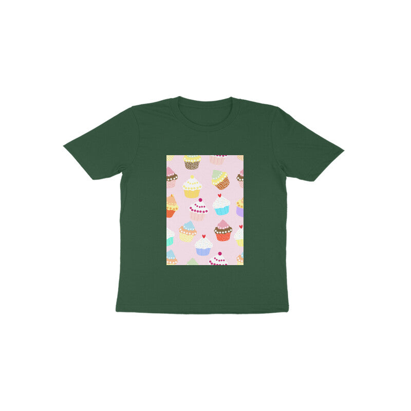 Toddler Half Sleeve Round Neck Tshirt –  Falling Sweet Cakes puraidoprints