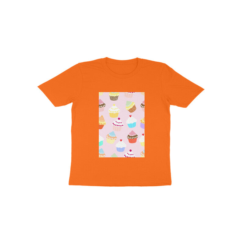 Toddler Half Sleeve Round Neck Tshirt –  Falling Sweet Cakes puraidoprints