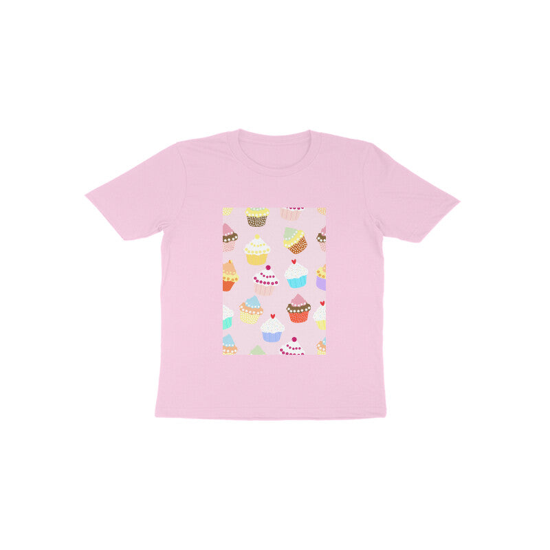 Toddler Half Sleeve Round Neck Tshirt –  Falling Sweet Cakes puraidoprints
