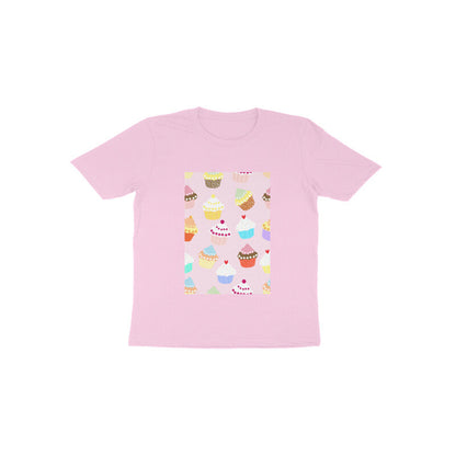 Toddler Half Sleeve Round Neck Tshirt –  Falling Sweet Cakes puraidoprints