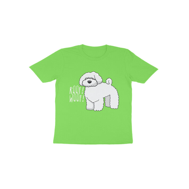 Toddler Half Sleeve Round Neck Tshirt – Fluffy Dog puraidoprints