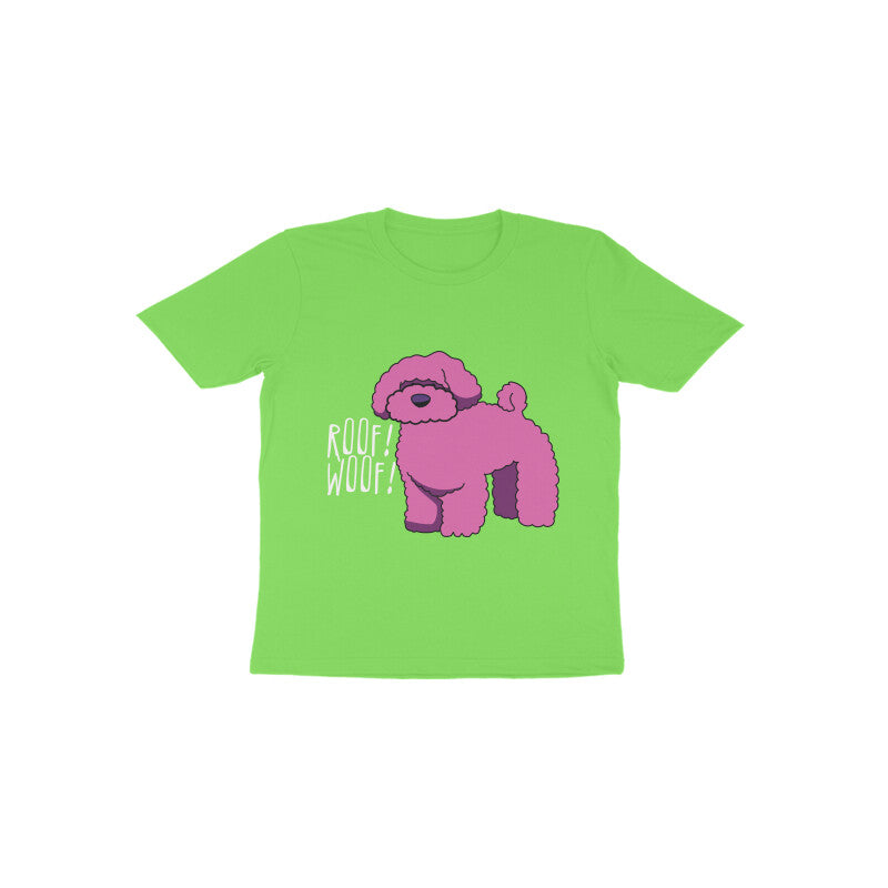 Toddler Half Sleeve Round Neck Tshirt – Fluffy Dog puraidoprints