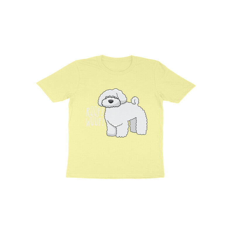 Toddler Half Sleeve Round Neck Tshirt – Fluffy Dog puraidoprints