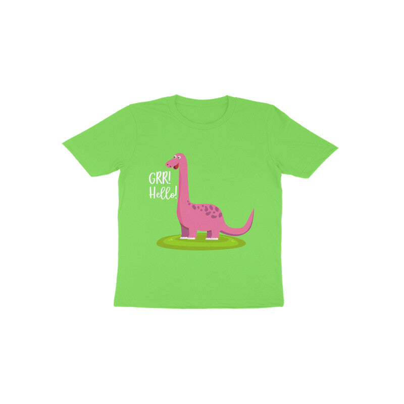 Toddler Half Sleeve Round Neck Tshirt –  Happy Dino puraidoprints