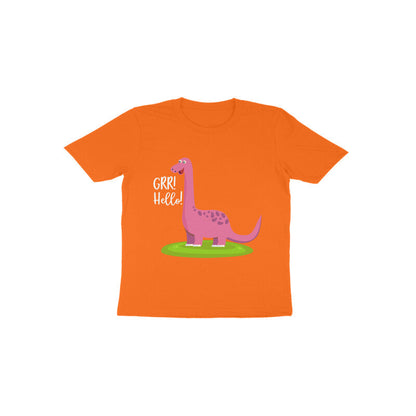 Toddler Half Sleeve Round Neck Tshirt –  Happy Dino puraidoprints