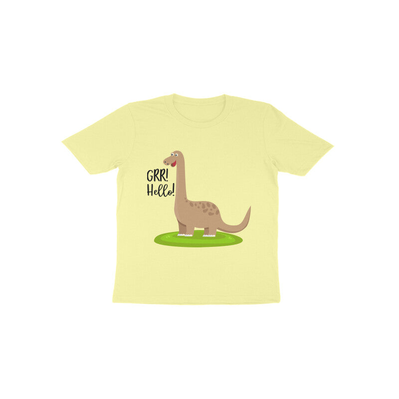 Toddler Half Sleeve Round Neck Tshirt –  Happy Dino puraidoprints