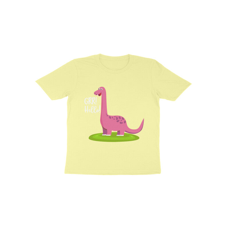 Toddler Half Sleeve Round Neck Tshirt –  Happy Dino puraidoprints