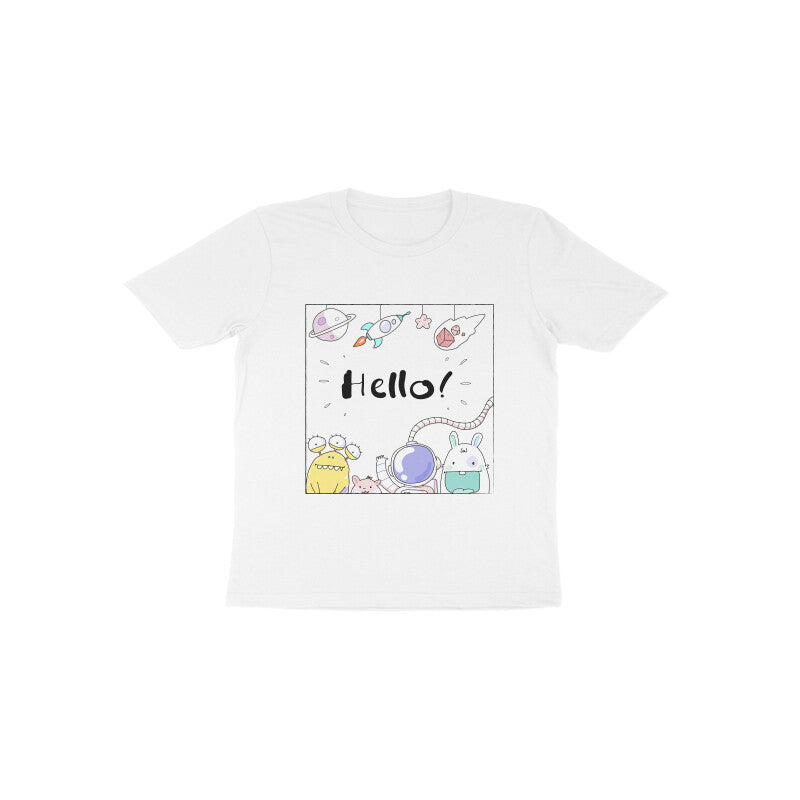 Toddler Half Sleeve Round Neck Tshirt – Hello Cartoons puraidoprints
