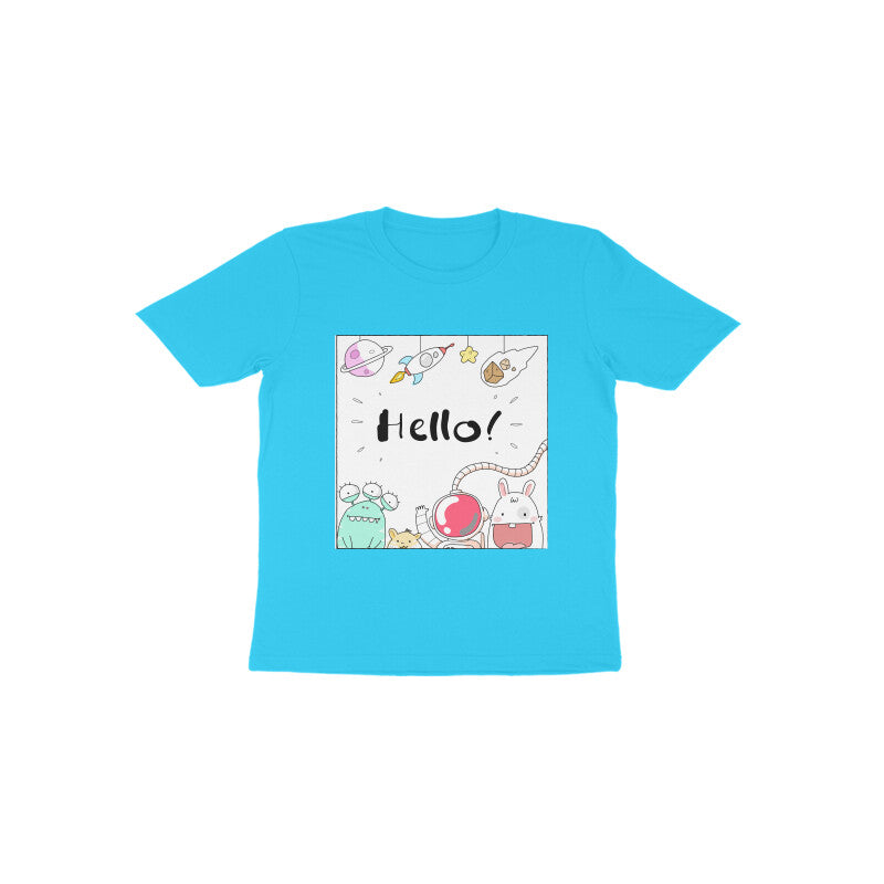 Toddler Half Sleeve Round Neck Tshirt – Hello Cartoons puraidoprints