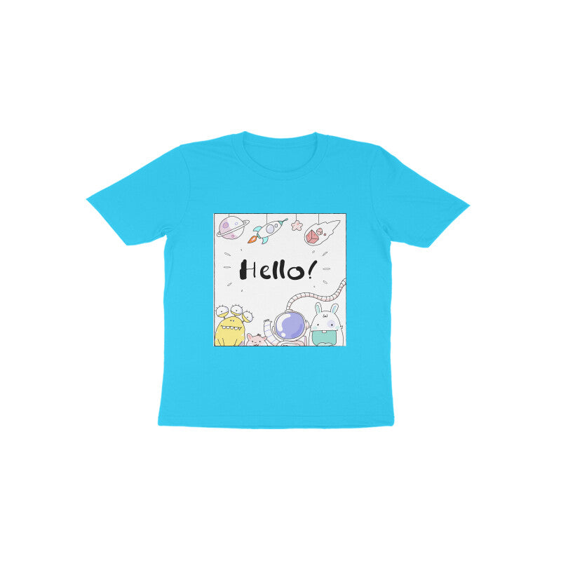 Toddler Half Sleeve Round Neck Tshirt – Hello Cartoons puraidoprints