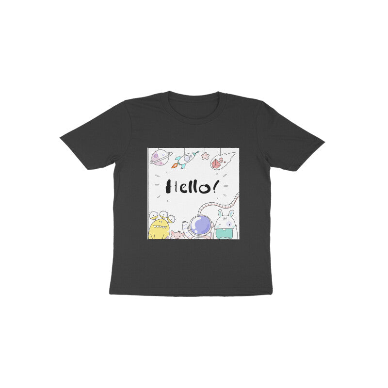 Toddler Half Sleeve Round Neck Tshirt – Hello Cartoons puraidoprints