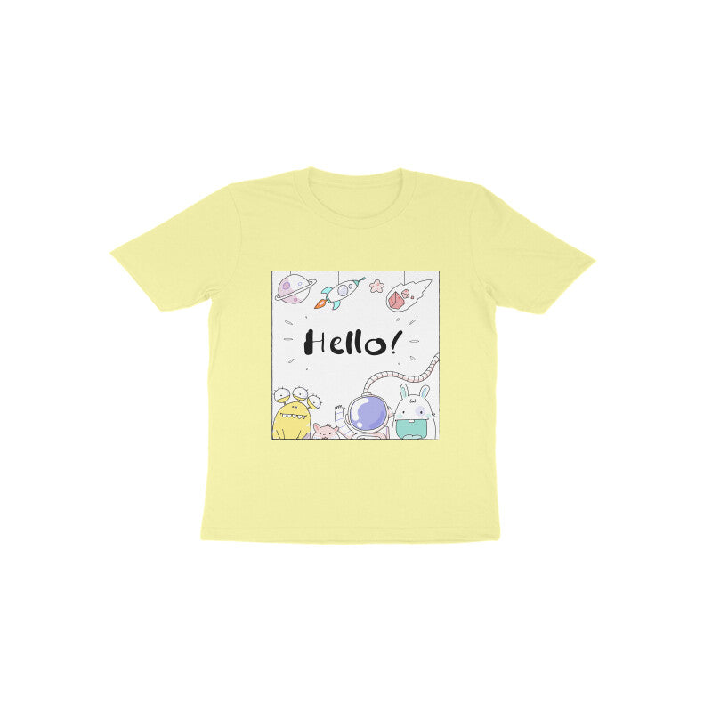 Toddler Half Sleeve Round Neck Tshirt – Hello Cartoons puraidoprints