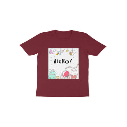 Toddler Half Sleeve Round Neck Tshirt – Hello Cartoons puraidoprints