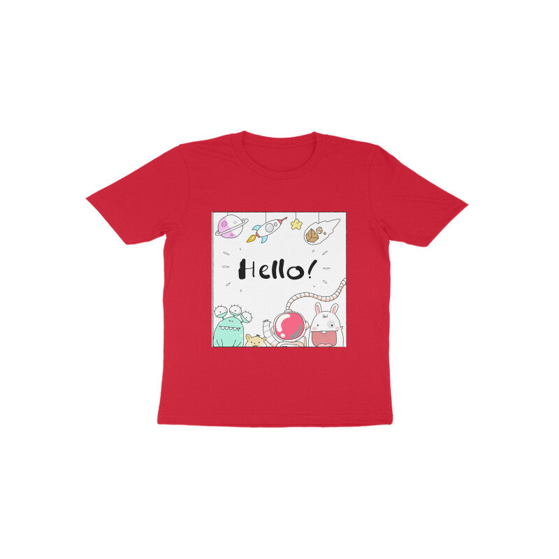 Toddler Half Sleeve Round Neck Tshirt – Hello Cartoons puraidoprints