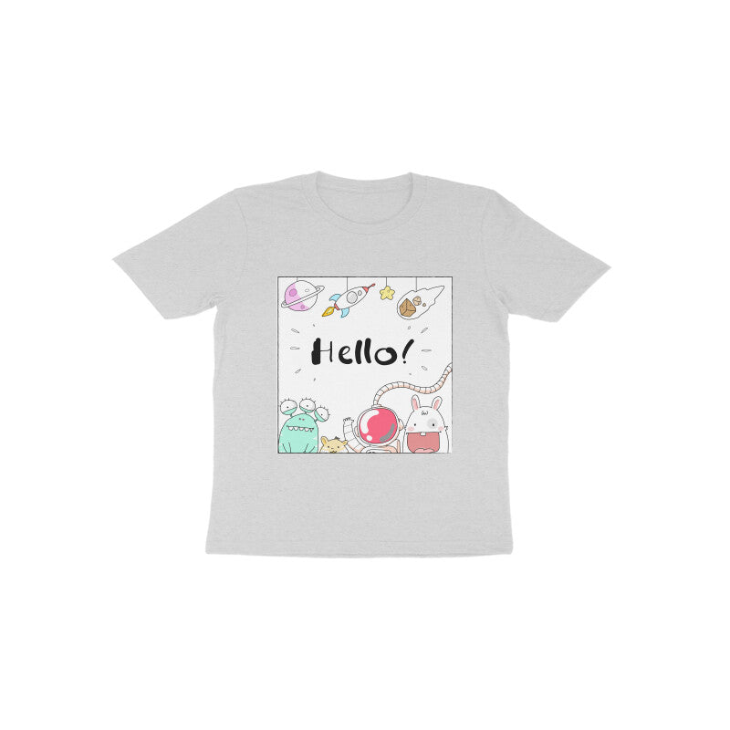 Toddler Half Sleeve Round Neck Tshirt – Hello Cartoons puraidoprints