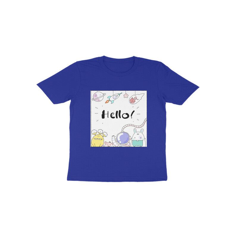 Toddler Half Sleeve Round Neck Tshirt – Hello Cartoons puraidoprints