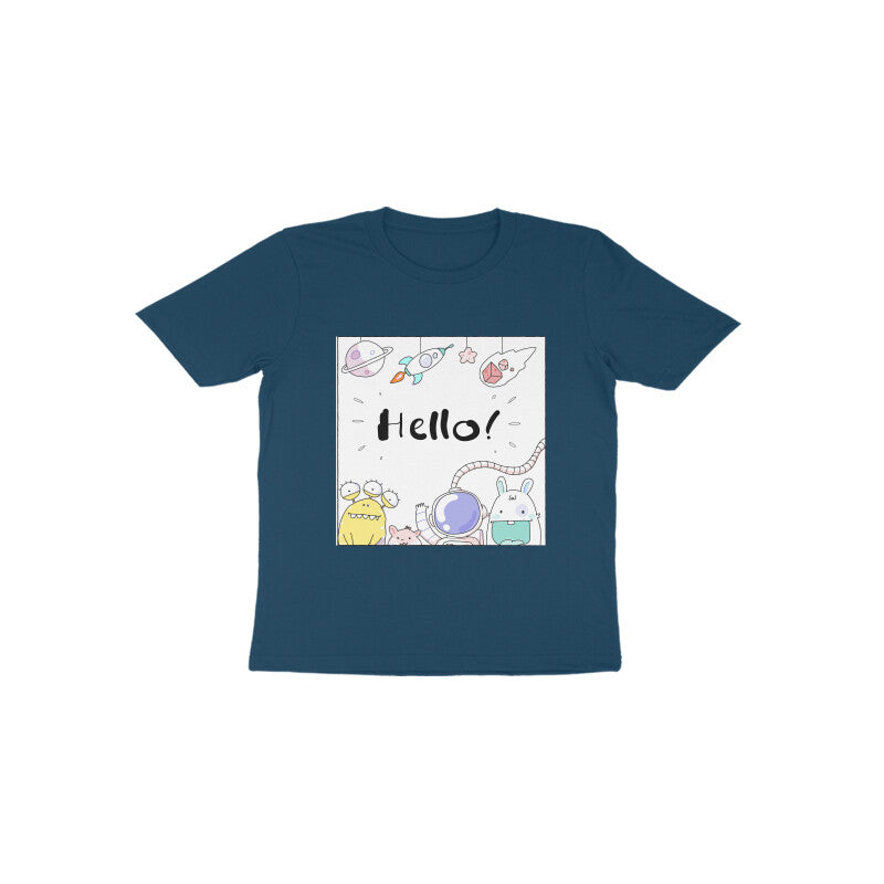 Toddler Half Sleeve Round Neck Tshirt – Hello Cartoons puraidoprints