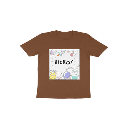Toddler Half Sleeve Round Neck Tshirt – Hello Cartoons puraidoprints