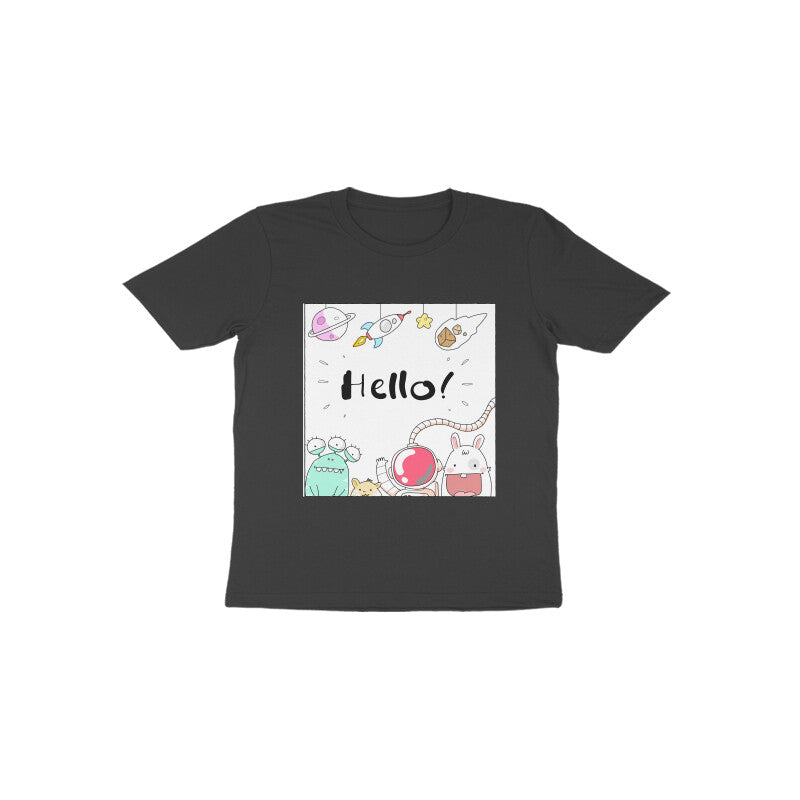 Toddler Half Sleeve Round Neck Tshirt – Hello Cartoons puraidoprints