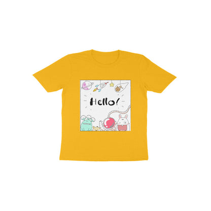 Toddler Half Sleeve Round Neck Tshirt – Hello Cartoons puraidoprints