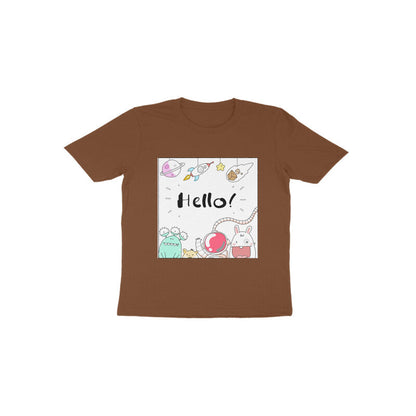 Toddler Half Sleeve Round Neck Tshirt – Hello Cartoons puraidoprints