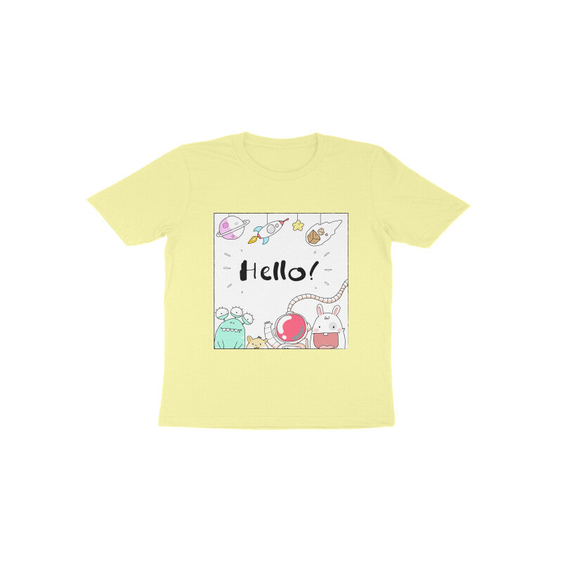 Toddler Half Sleeve Round Neck Tshirt – Hello Cartoons puraidoprints