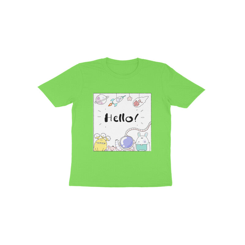 Toddler Half Sleeve Round Neck Tshirt – Hello Cartoons puraidoprints