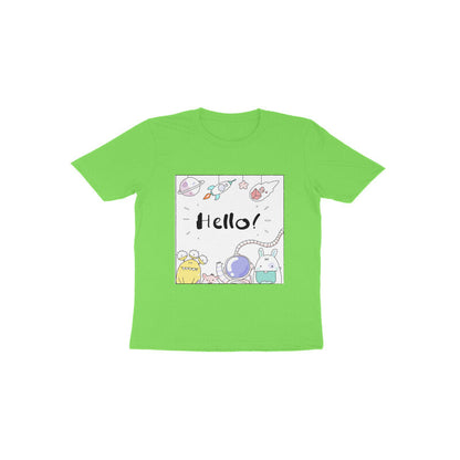 Toddler Half Sleeve Round Neck Tshirt – Hello Cartoons puraidoprints