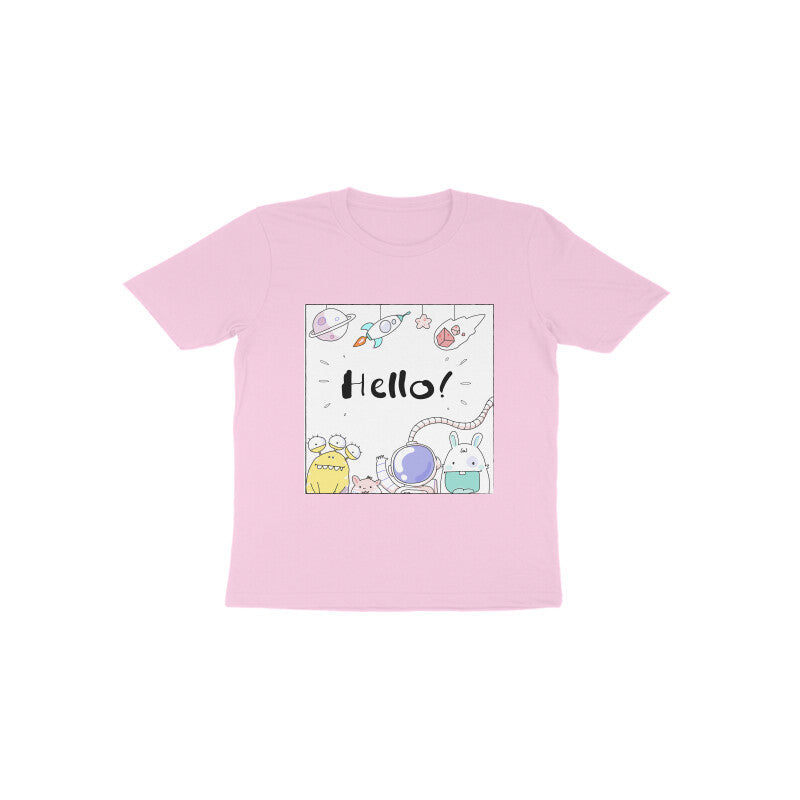 Toddler Half Sleeve Round Neck Tshirt – Hello Cartoons puraidoprints