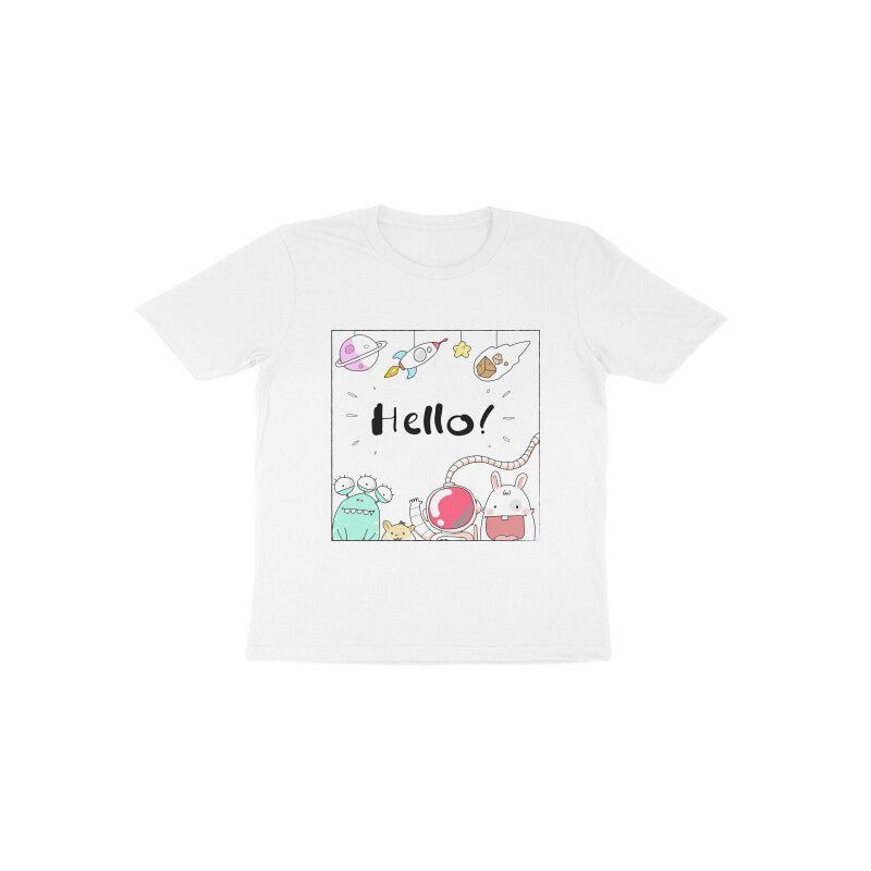 Toddler Half Sleeve Round Neck Tshirt – Hello Cartoons puraidoprints