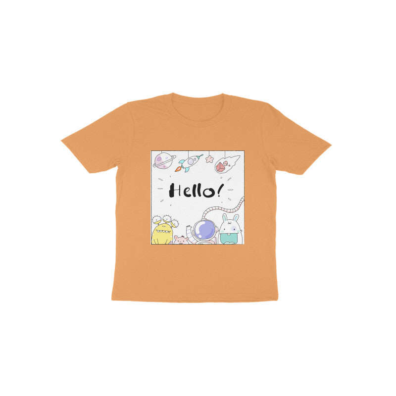 Toddler Half Sleeve Round Neck Tshirt – Hello Cartoons puraidoprints