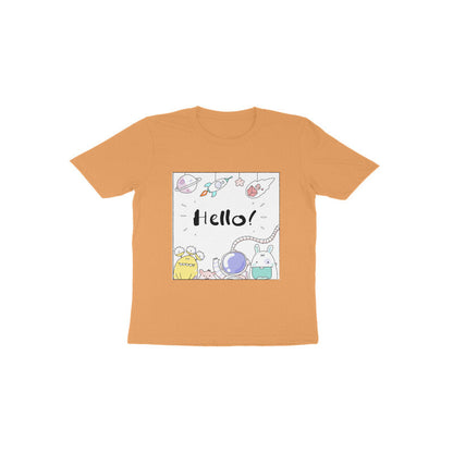 Toddler Half Sleeve Round Neck Tshirt – Hello Cartoons puraidoprints