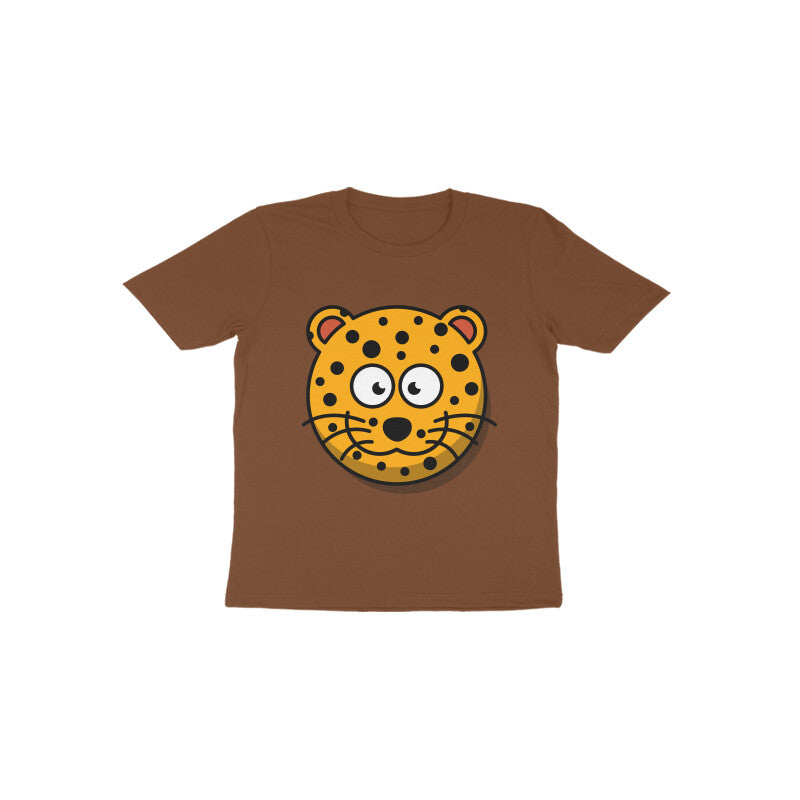 Toddler Half Sleeve Round Neck Tshirt – Leopard puraidoprints