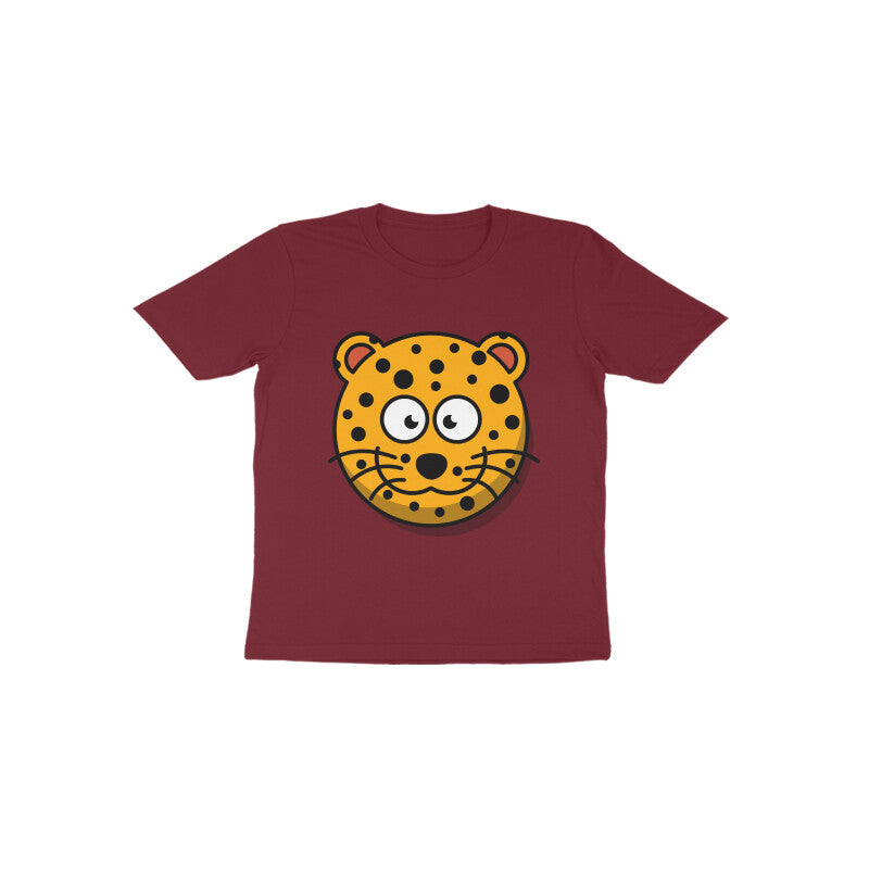 Toddler Half Sleeve Round Neck Tshirt – Leopard puraidoprints