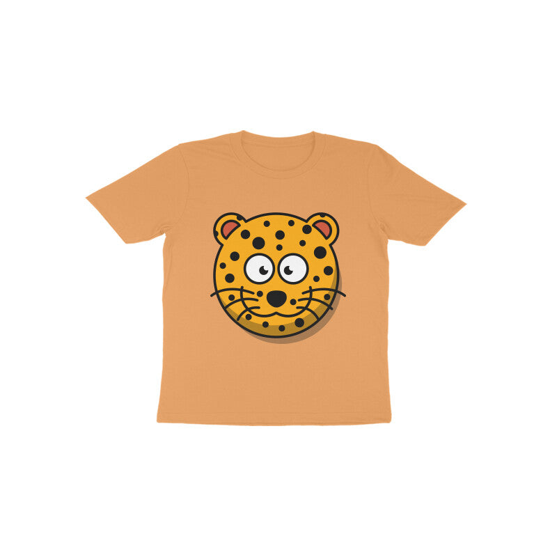 Toddler Half Sleeve Round Neck Tshirt – Leopard puraidoprints