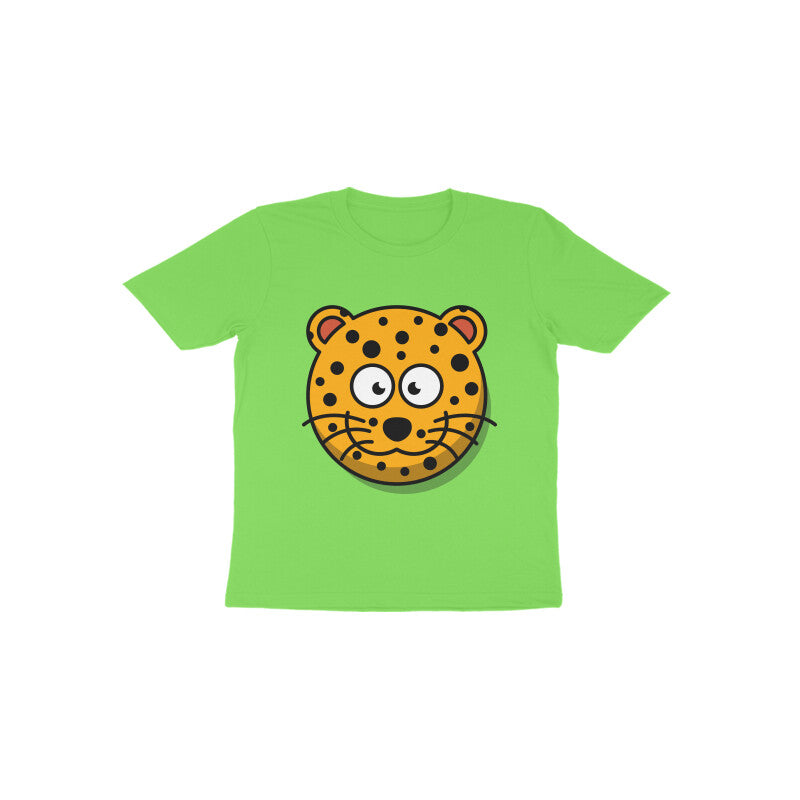 Toddler Half Sleeve Round Neck Tshirt – Leopard puraidoprints