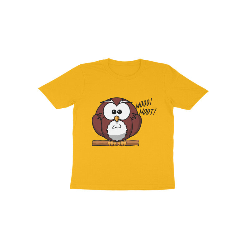 Toddler Half Sleeve Round Neck Tshirt – Owl puraidoprints