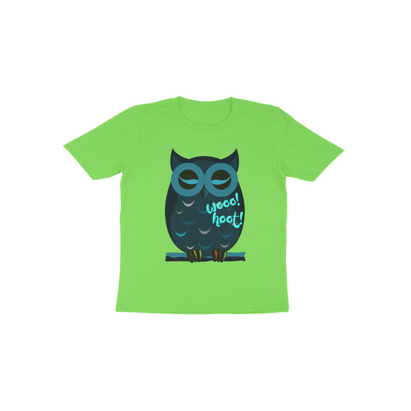 Toddler Half Sleeve Round Neck Tshirt – Owl puraidoprints