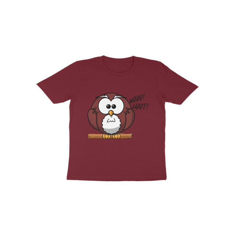 Toddler Half Sleeve Round Neck Tshirt – Owl puraidoprints