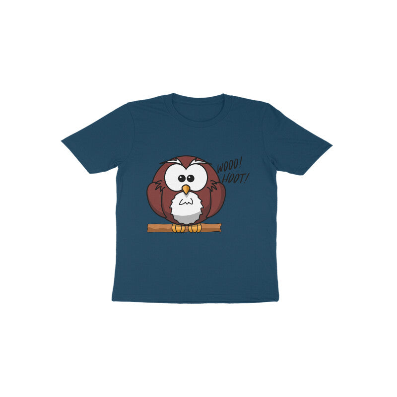 Toddler Half Sleeve Round Neck Tshirt – Owl puraidoprints
