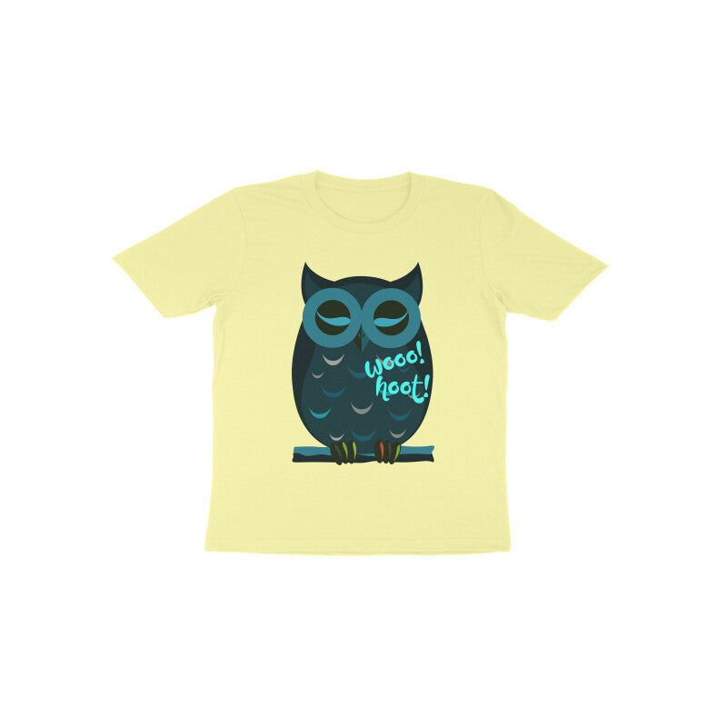 Toddler Half Sleeve Round Neck Tshirt – Owl puraidoprints