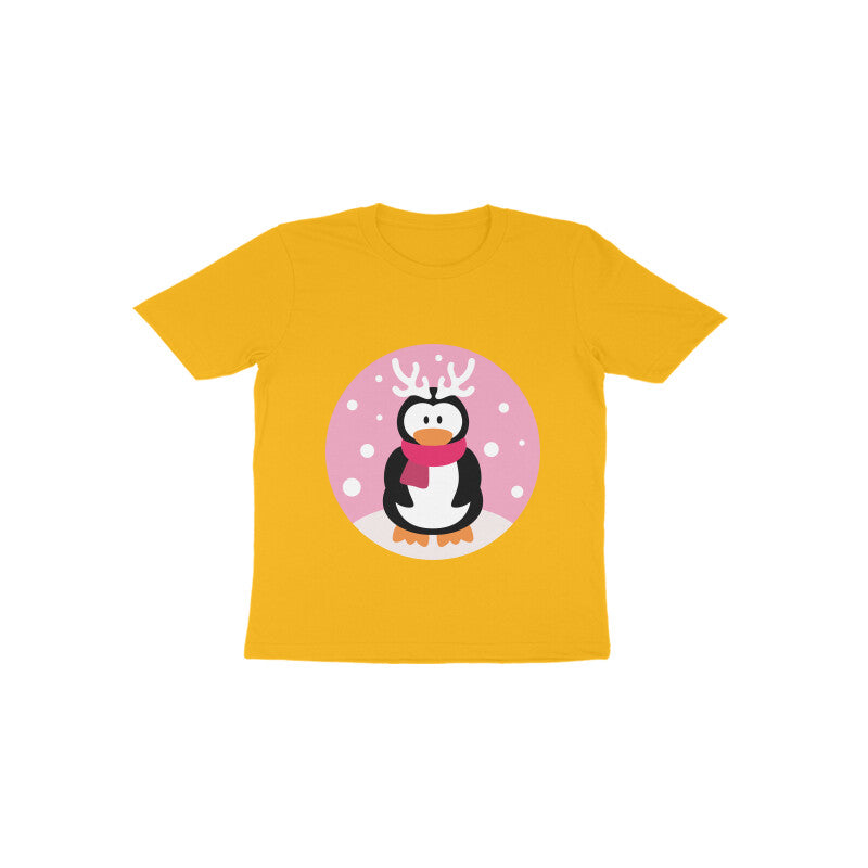 Toddler Half Sleeve Round Neck Tshirt – Penguin puraidoprints