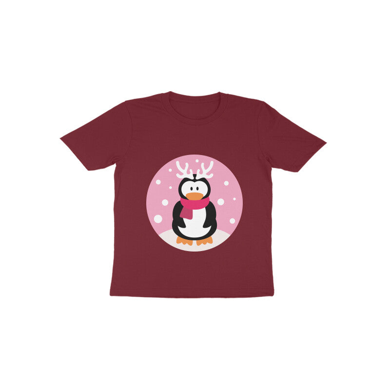 Toddler Half Sleeve Round Neck Tshirt – Penguin puraidoprints